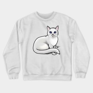 Cat - British Shorthair - White Crewneck Sweatshirt